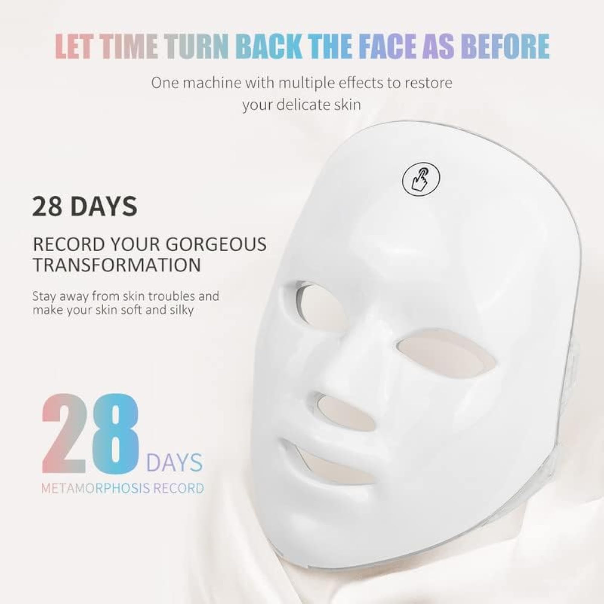 R A Products Rechargeable LED Light Therapy Mask